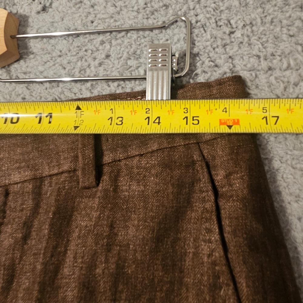 Murano Alex Slim Fit Pants Mens Size 32x34 Brown Baird McNutt Irish Linen - Picture 4 of 5